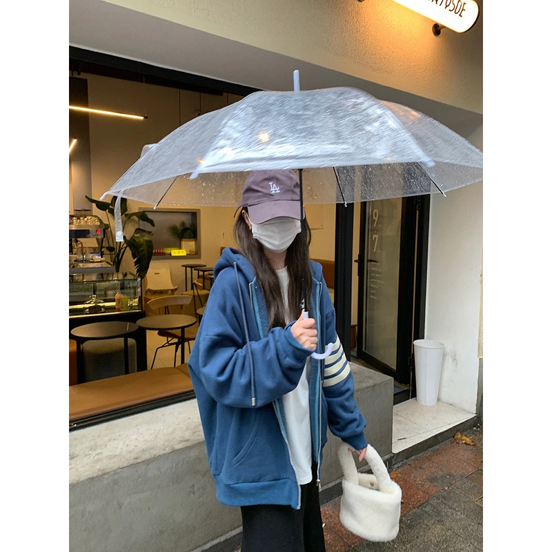 大小姐77 bi收系列～ 慵懒洋气加绒保暖连帽卫衣外套