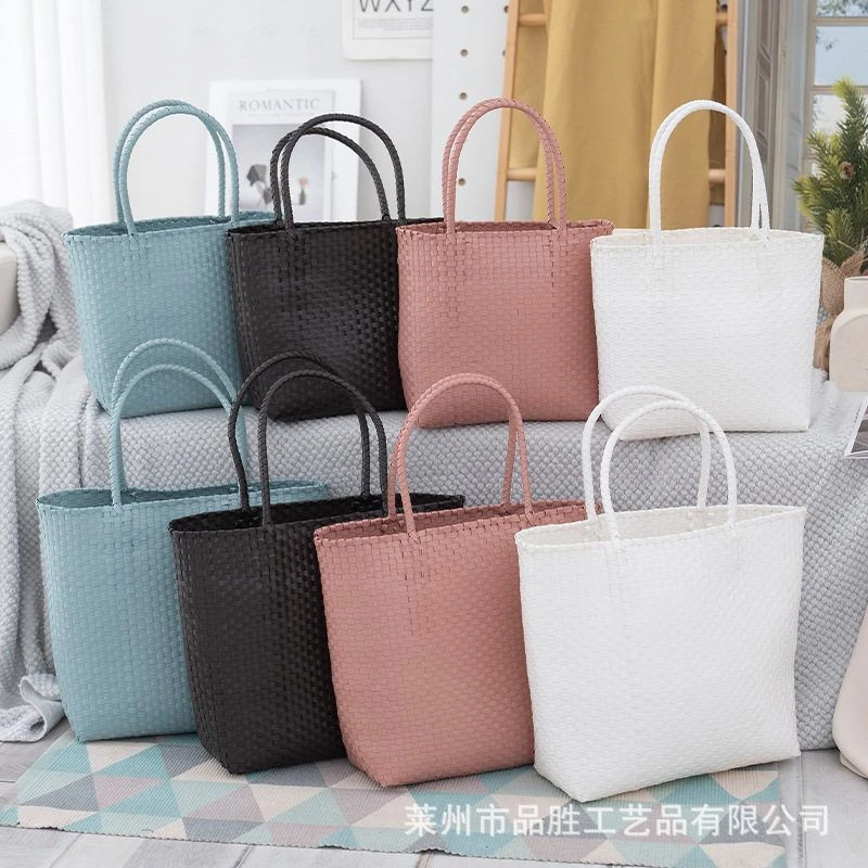 2024新款手工编织包pvc菜篮子伴手礼包日常百搭大容量单肩女士包