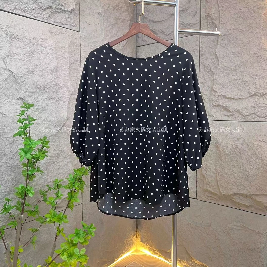 226-波点圆领上衣-F/好看百搭时尚上衣T恤
