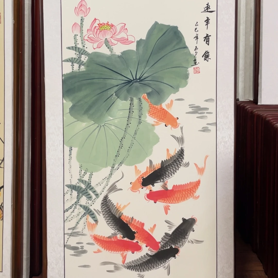 国画带框尺寸63*123厘米