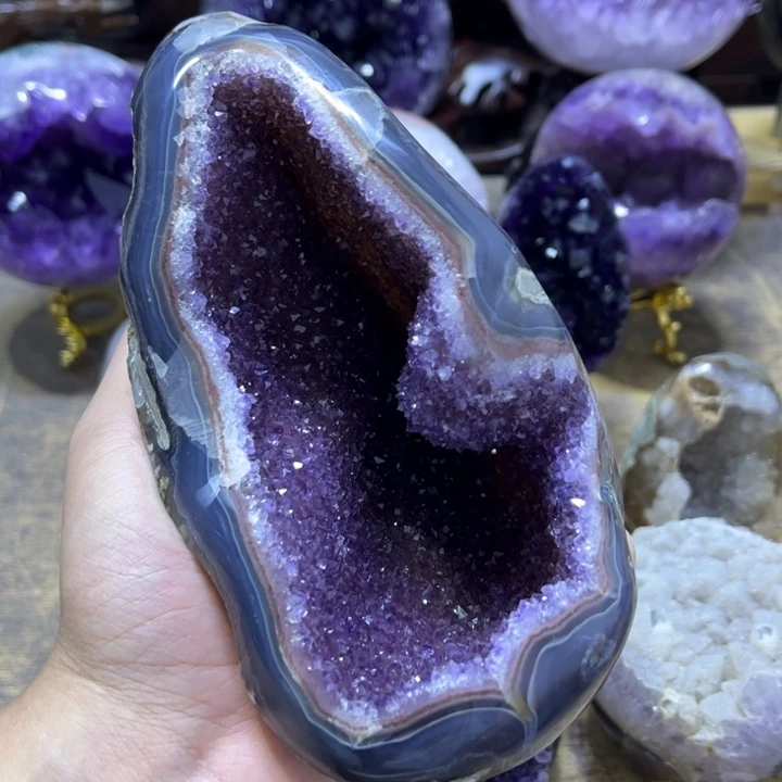 未镶嵌摆件紫晶摆件