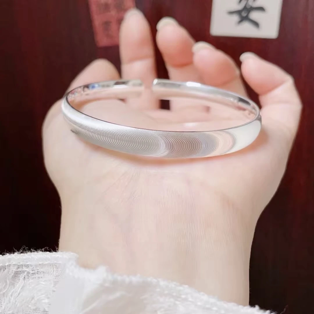 925银手镯 送女友送老婆耀光手镯 白月光闪耀轻奢镀层银饰手镯