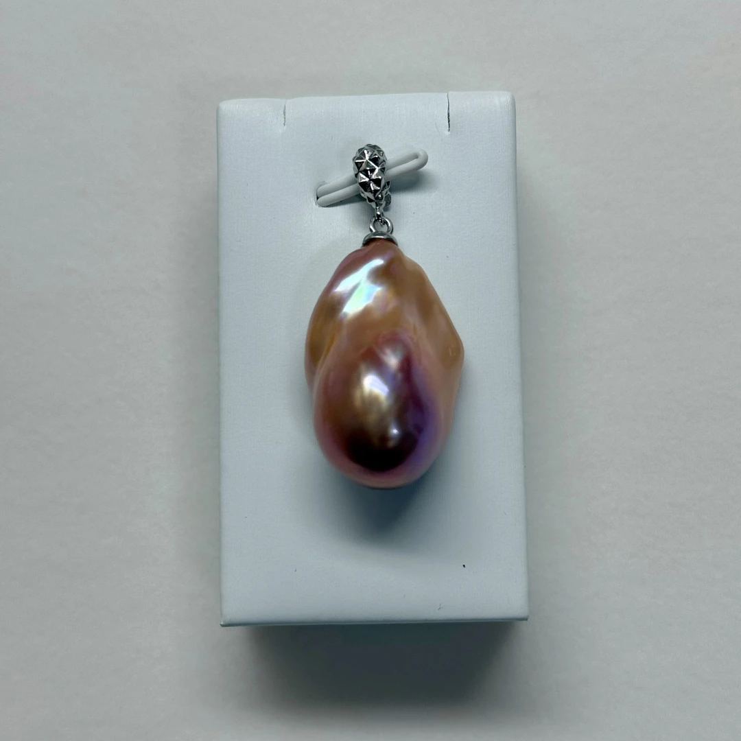 S925银巴洛克珍珠吊坠