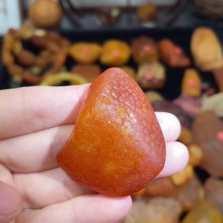 琥珀未镶嵌珠宝奇石海漂吊坠