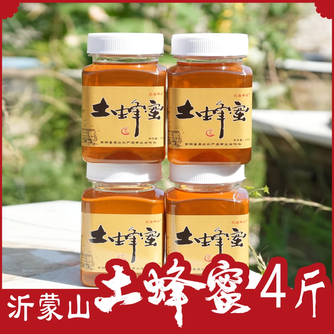【保纯保真】沂蒙山土蜂蜜4斤 优质蜜源 《可做酵素果茶》 采集野山花