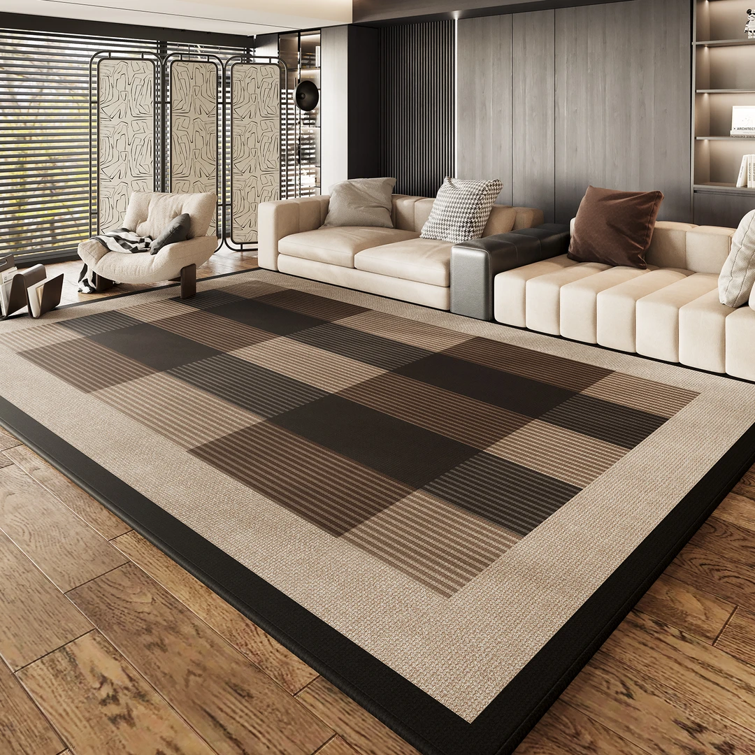 忘忧虫轻奢客厅地毯免洗耐脏防滑高级沙发茶几垫大面积全铺地毯