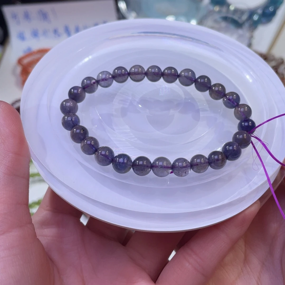 未镶嵌手链水晶堇青石7mm