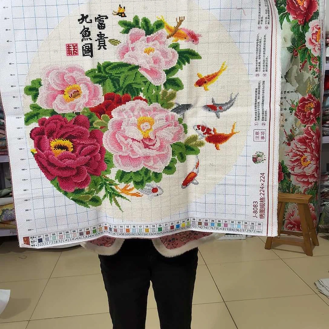 棉十字绣成品出售