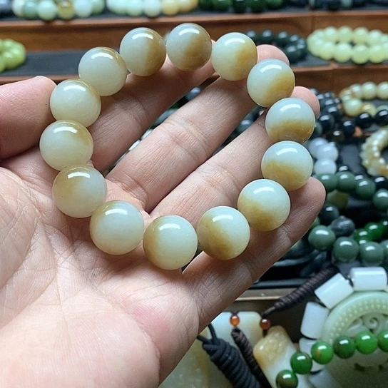 未镶嵌手链和田玉顺**然