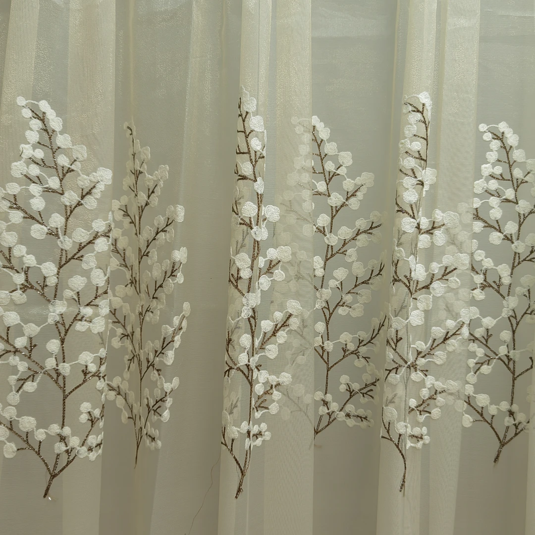 00674 卧室窗帘成品挂钩款防晒阳光窗纱宽3.5米高2.3米一片式