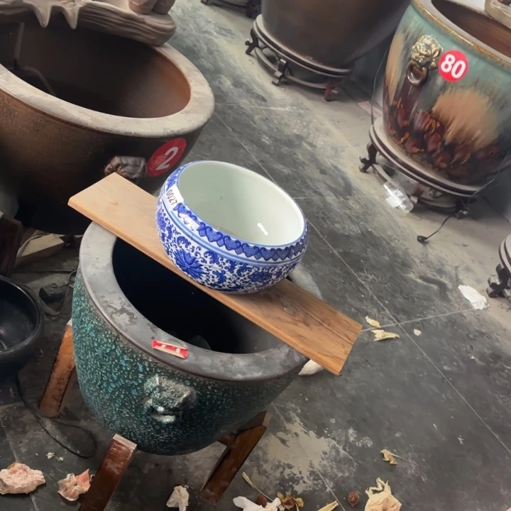 陶瓷艺术景德镇陶瓷22*12青花缠枝莲