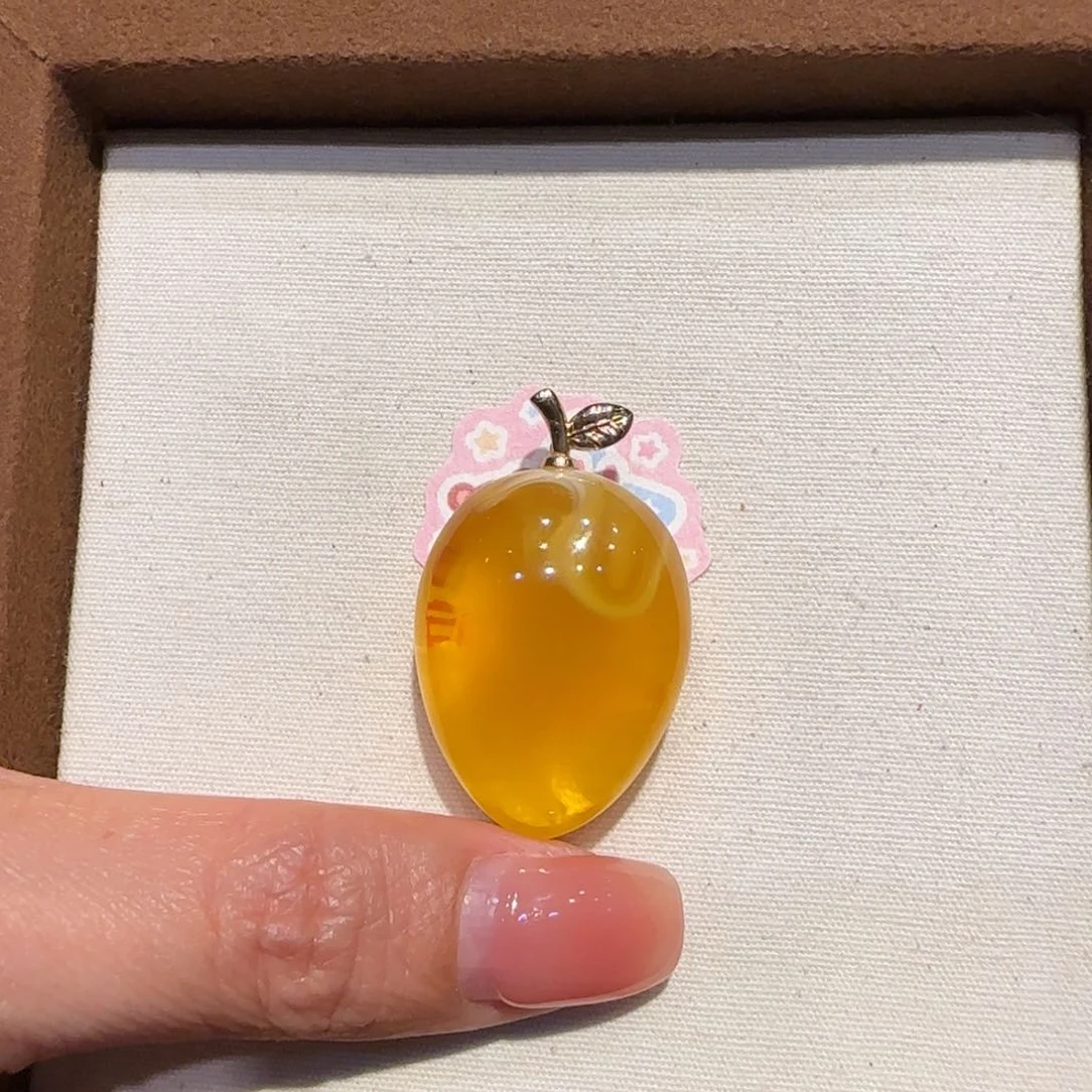 琥珀18K金镶嵌珠宝奇石