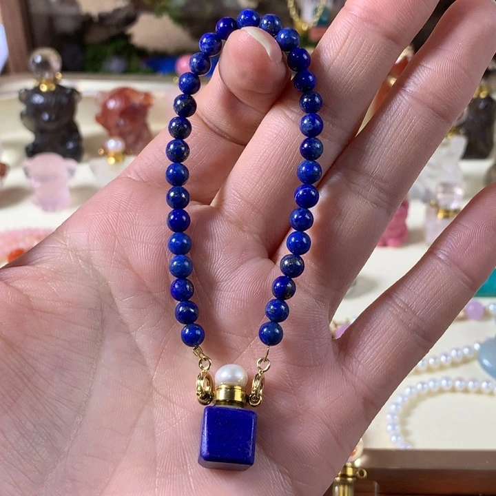 葡萄石未镶嵌香水精油瓶