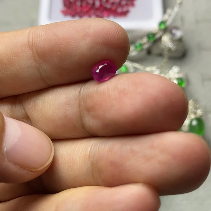 定制红宝石未镶嵌红宝石1.25ct红宝石