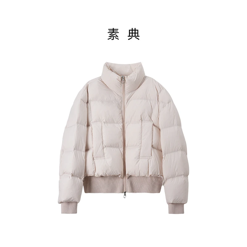素典【立领泡芙】 收口袖羽绒短款立领miu系泡芙简约5564