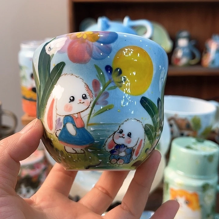 陶景德镇釉下手绘陶瓷