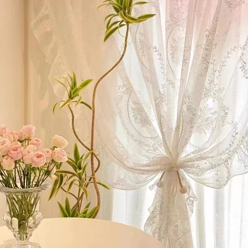 【挂钩款】法式复古卧室金色纱帘