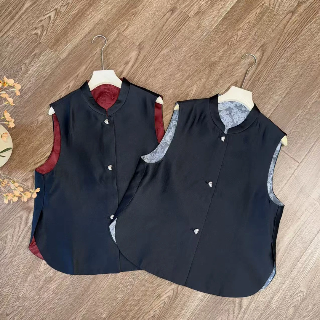 【大季原创】Z902休闲中国风马夹新中式复古显瘦古风马甲