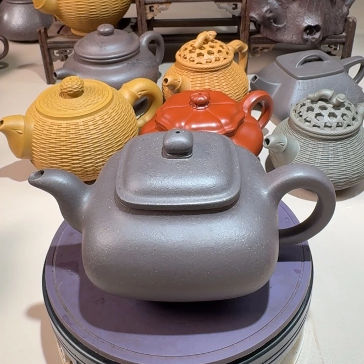 茶壶紫砂原矿大水潭天青传炉