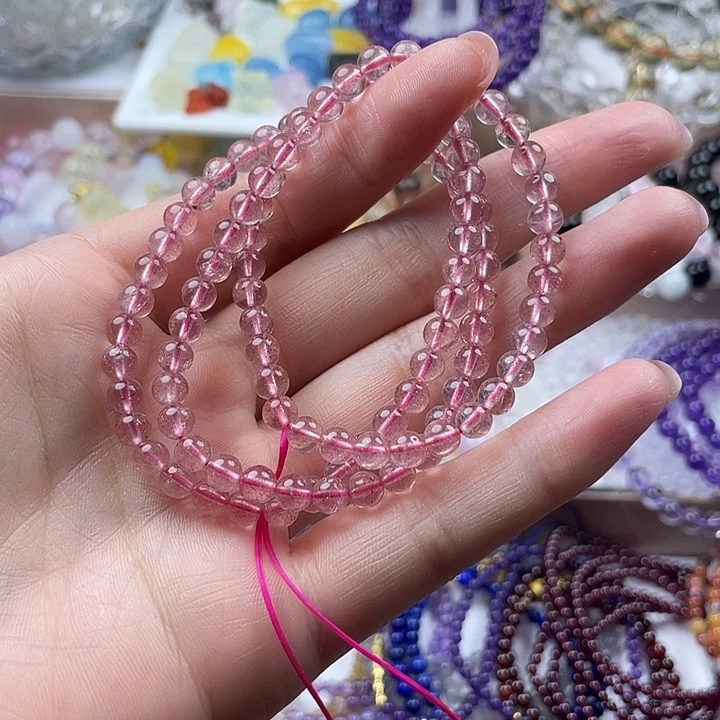 未镶嵌手链烟晶草莓晶