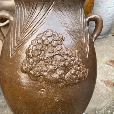 【闪购商品】紫砂花盆高30口15手工瑕疵