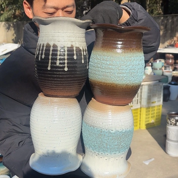 红陶四个口径15高度20