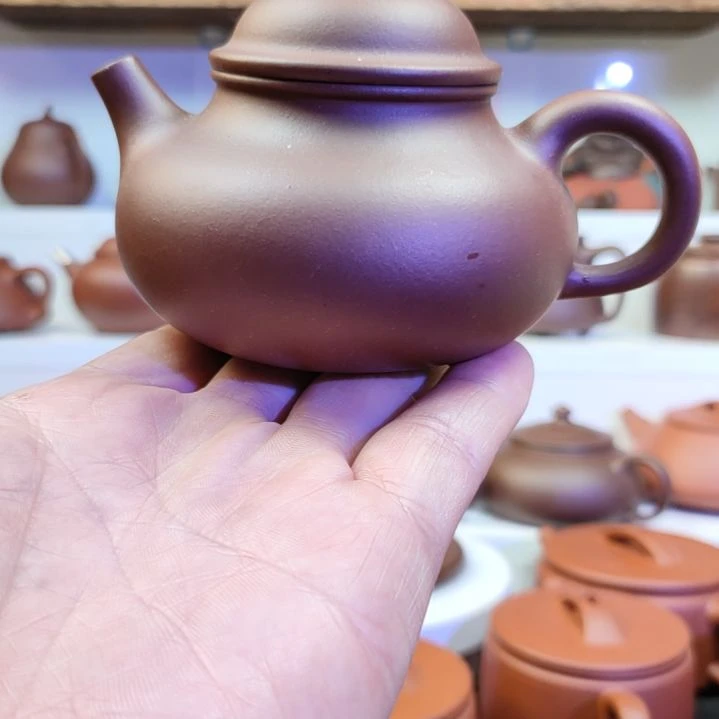紫砂茶壶容天底槽清170cc左右晃盖
