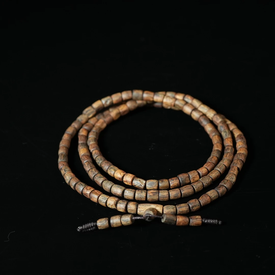 金沙九分沉管珠沉香长串【华豫之门】HYJJ240731001