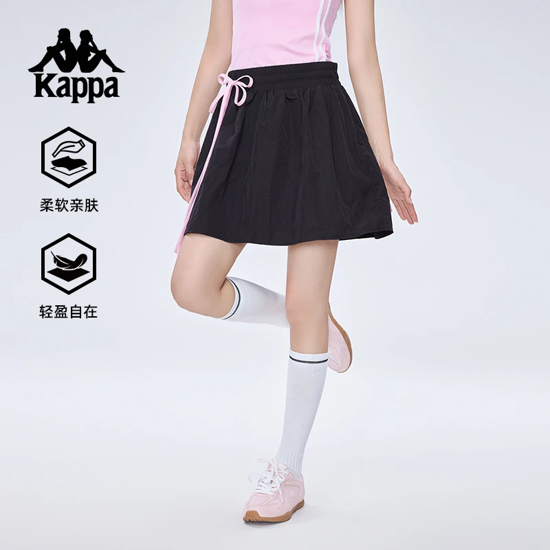 Kappa/卡帕女士春夏运动短裙柔软时尚夏季休闲显瘦运动半身裙