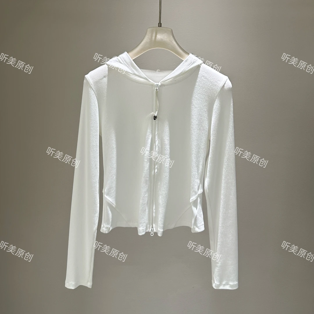 【媚儿推荐】显瘦连帽拉链开衫