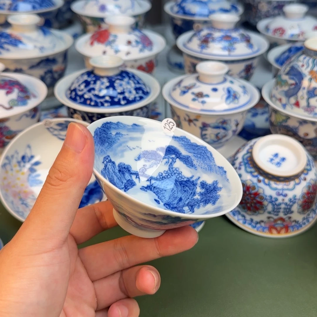 彦祖纯手工手绘茶具125