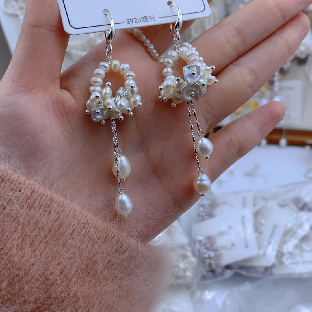 颈饰合金淡水珍珠