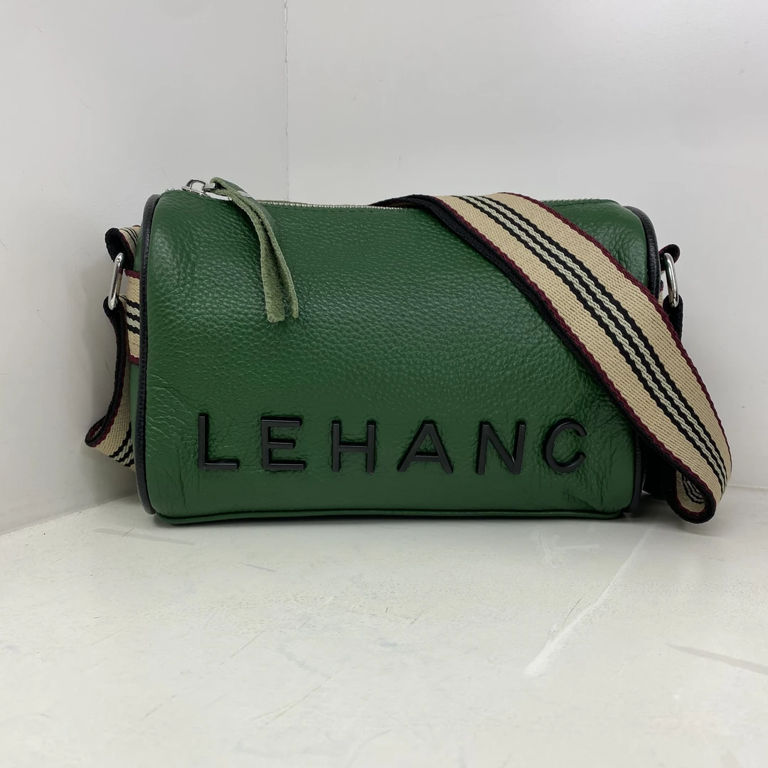 【头层牛皮】21×14cm真皮女包单肩斜挎包20121（203）绿色