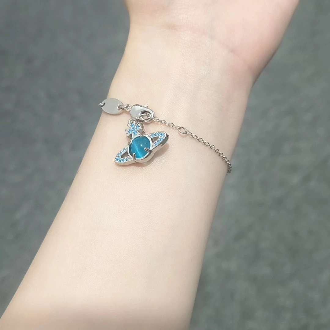 铜合金合成锆石手链 CC5634  高定轻奢 手链 14+2CM