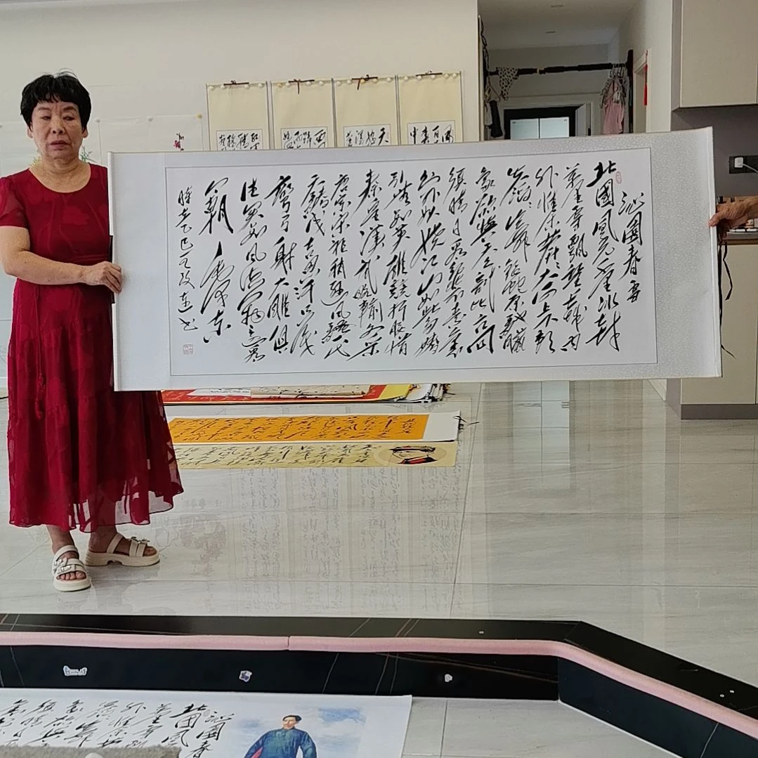 书法沁园春雪作品一幅字书法