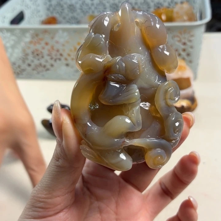 玛瑙/玉髓未镶嵌吊坠(不含链)
