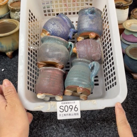 紫砂花盆微瑕096口径3:5左右