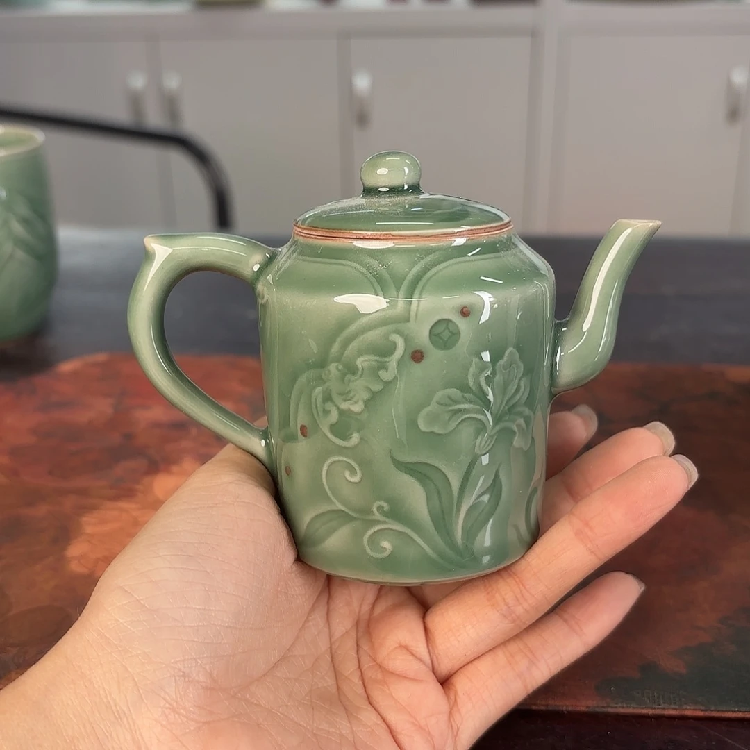 龙泉云间青瓷小米茶器