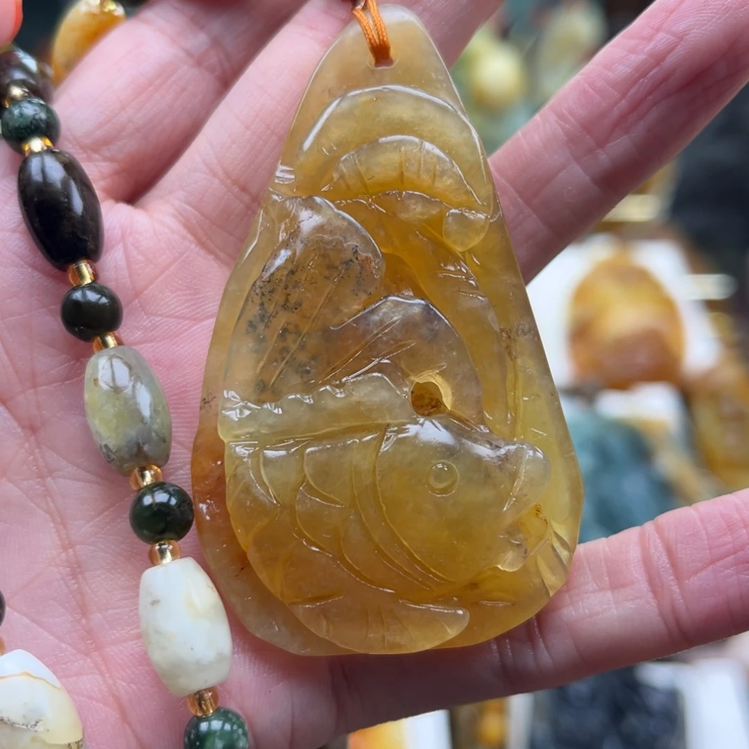 岫玉未镶嵌挂件挂件