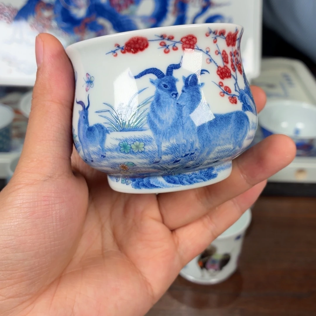 瓷杯子瓷姑娘景德镇陶瓷艺术