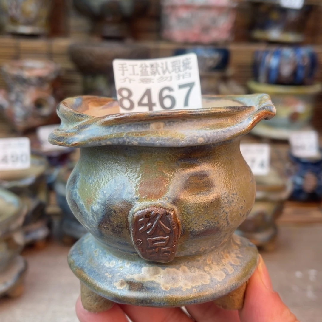 手工花盆默认瑕疵完美者勿拍