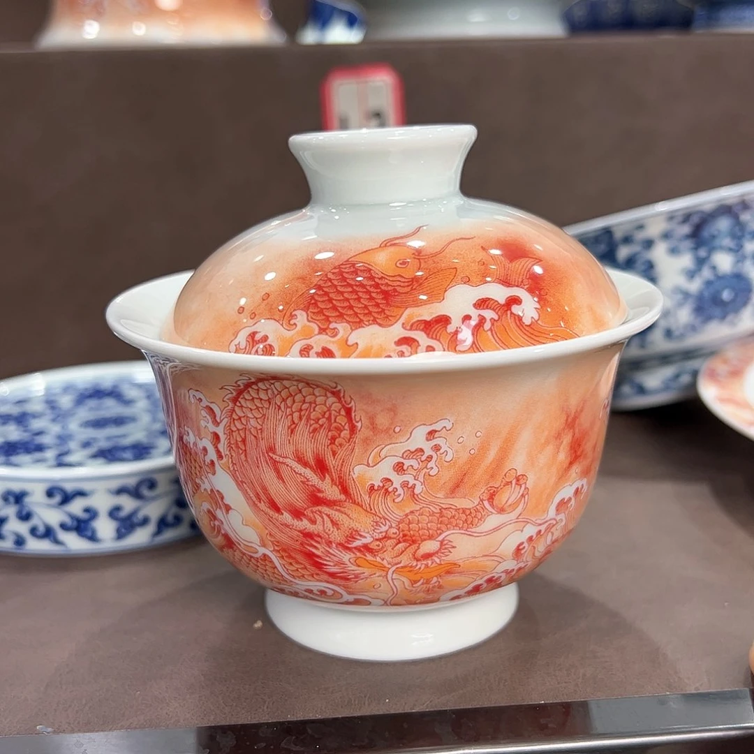 盖碗全场七景德镇的早高峰上都