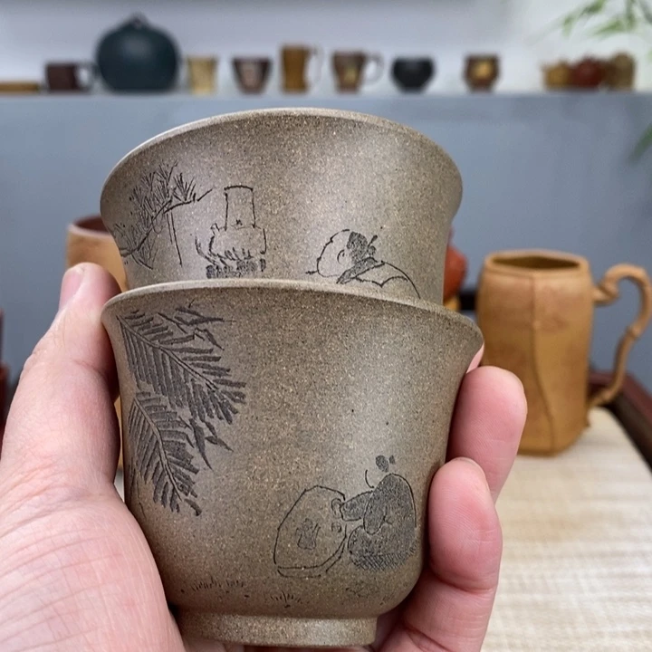 紫砂茶杯宜兴紫砂主人杯