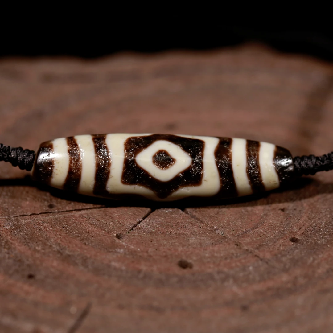 老冯纯手工牛角宝盖三眼台珠玛瑙天珠锁骨链颈饰精挑精选男女同款