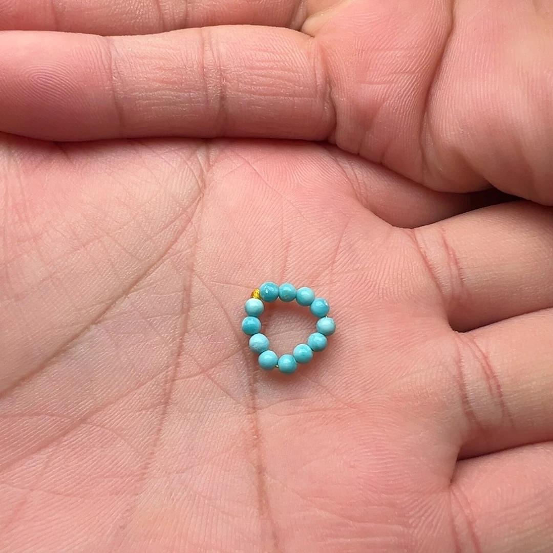 肥***…蜜蜡未镶嵌颈饰小米珠跑环