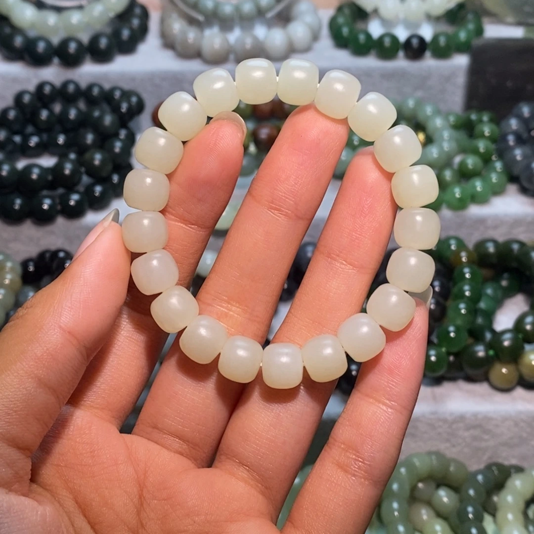 和田玉未镶嵌手链