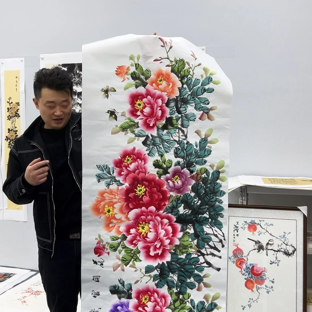 国画国画作品宣纸纯手绘