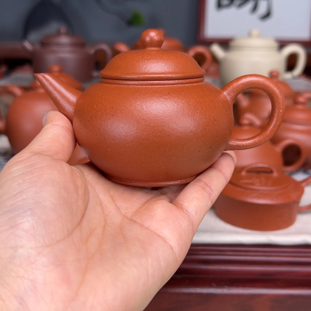 茶壶紫砂宝山红泥160