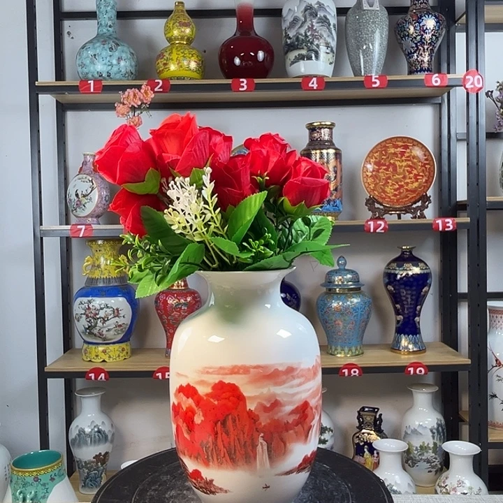 陶摆件景德镇鸿运当头