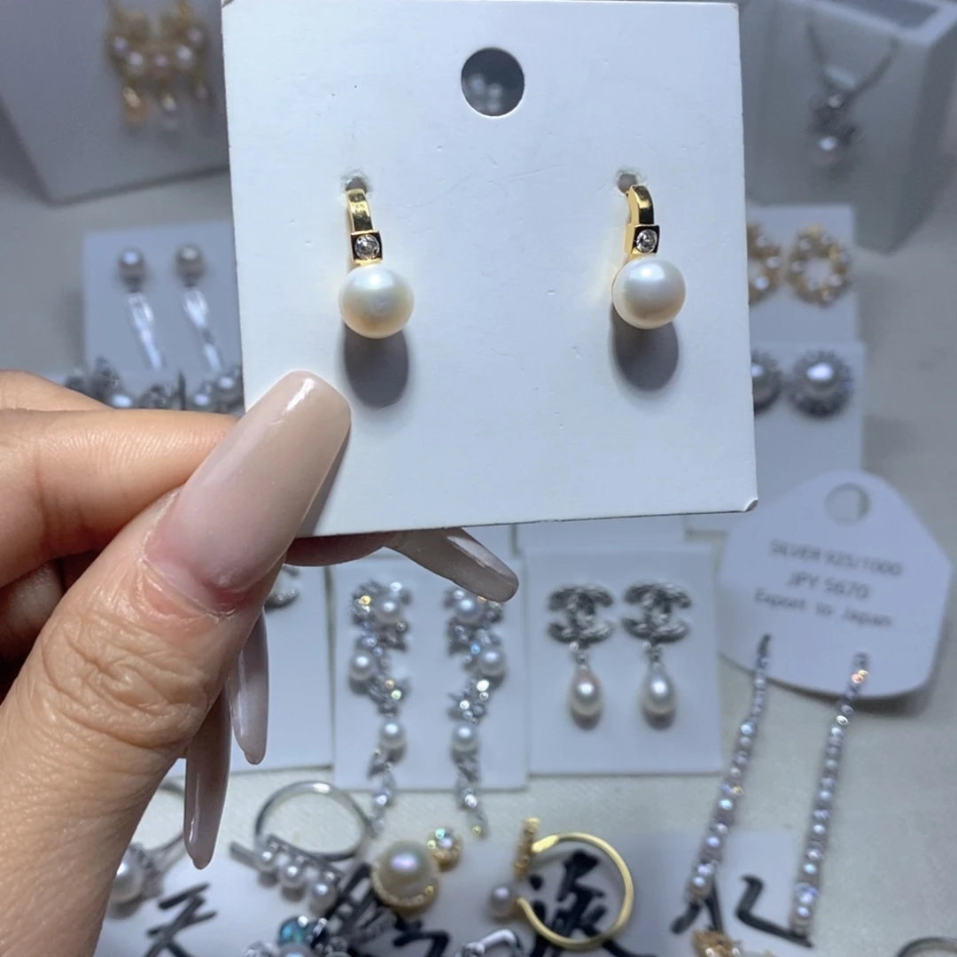 未镶嵌耳饰淡水珍珠